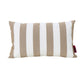 Naed Rectangular Outdoor Throw Pillow Set of 2, Brown and White Stripes By Casagear Home