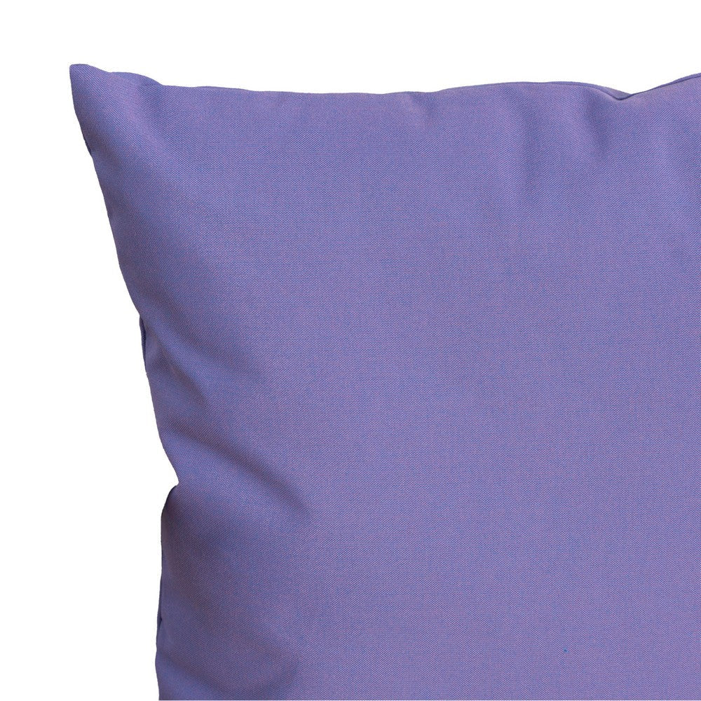 Naed Square Outdoor Throw Pillow Set of 2 18 Inch Purple Water Resistant By Casagear Home BM321292