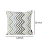 Cylie Outdoor Square Throw Pillow Set of 2 Brown Zigzag Stripes Gray By Casagear Home BM321300