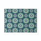 Dian Area Rug, 5 x 7, Power Loom, Navy Blue Floral Details, Indoor Outdoor By Casagear Home