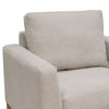 Dome Accent Chair with 1 Throw Pillow Solid Pine Wood Beige Polyester By Casagear Home BM321473