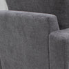 Dome Loveseat 2 Accent Pillows 63 Inch Solid Pine Wood Gray Polyester By Casagear Home