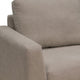 Dome Sofa with 2 Accent Pillows 86 Inch Solid Wood Amond Gray Polyester By Casagear Home