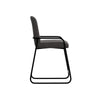Suze Counter Height Chair Arched Back Black Iron Dark Gray Polyester By Casagear Home BM321485