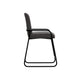 Suze Counter Height Chair Arched Back Black Iron Dark Gray Polyester By Casagear Home BM321485