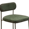 Iffa Counter Height Chair Open Back Gold Iron Olive Green Polyester By Casagear Home BM321496