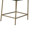 Iffa Counter Height Chair Open Back Gold Iron Olive Green Polyester By Casagear Home BM321496