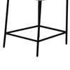 Iffa Counter Height Chair Open Black Iron Snow Gray Performance Fabric By Casagear Home BM321498