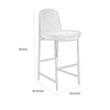 Revee Barstool Chair Black Iron Frame Water-Resistant Beige Polyester By Casagear Home BM321512