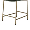 Revee Counter Height Chair Iron Water-Resistant Olive Green Polyester By Casagear Home BM321514