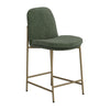 Revee Counter Height Chair Iron Water-Resistant Olive Green Polyester By Casagear Home BM321514