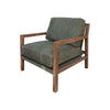 Tery Accent Chair Lumbar Pillow Solid Pine Wood Olive Green Polyester By Casagear Home BM321523