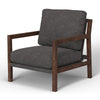 Tery Accent Chair Lumbar Pillow Transitional Solid Wood Brown Polyester By Casagear Home BM321524
