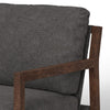 Tery Accent Chair Lumbar Pillow Transitional Solid Wood Brown Polyester By Casagear Home BM321524