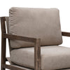 Tery Accent Chair Lumbar Pillow Transitional Pine Wood Brown Polyester By Casagear Home BM321526