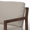 Tery Accent Chair Lumbar Pillow Transitional Pine Wood Beige Polyester By Casagear Home BM321527