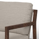 Tery Accent Chair Lumbar Pillow Transitional Pine Wood Beige Polyester By Casagear Home BM321527
