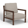 Tery Accent Chair Lumbar Pillow Transitional Pine Wood Beige Polyester By Casagear Home BM321527