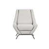 Tyna Accent Chair 2 Neckroll Bolster Pillows Black Iron Ivory Polyester By Casagear Home BM321528