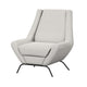 Tyna Accent Chair 2 Neckroll Bolster Pillows Black Iron Ivory Polyester By Casagear Home BM321528