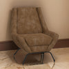 Tyna Accent Chair, 2 Neckroll Bolster Pillows, Cognac Brown Faux Leather By Casagear Home