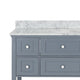 Sideboard Cabinet Console 5 Drawers 1 Lower Shelf 49 Inch Gray White BM321549