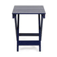 Kyre Outdoor Side Table Foldable Slatted 23 Inch Navy Blue Acacia Wood By Casagear Home BM321695