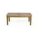 Outdoor Rectangular Coffee Table, Slatted Panels, Natural Brown Acacia Wood By Casagear Home