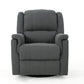 Zune Manual Glider Recliner Chair Swivel Ergonomic Design Charcoal Gray By Casagear Home BM321742