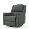 Zune Manual Glider Recliner Chair Swivel Ergonomic Design Charcoal Gray By Casagear Home BM321742