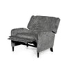 Howie Pushback Manual Recliner Chair Dark Brown Wood Textured Gray By Casagear Home BM321760