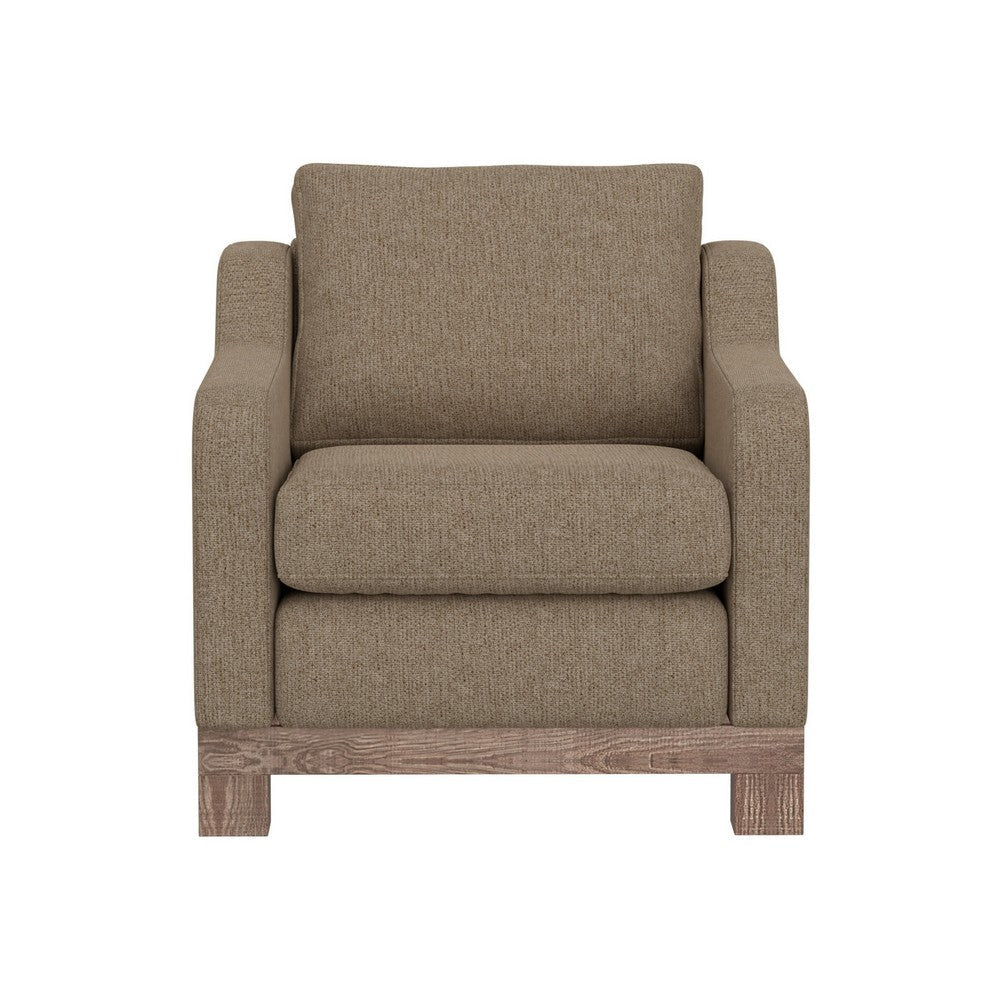 Sama Accent Armchair Back Pillow Light Brown Polyester by Casagear Home