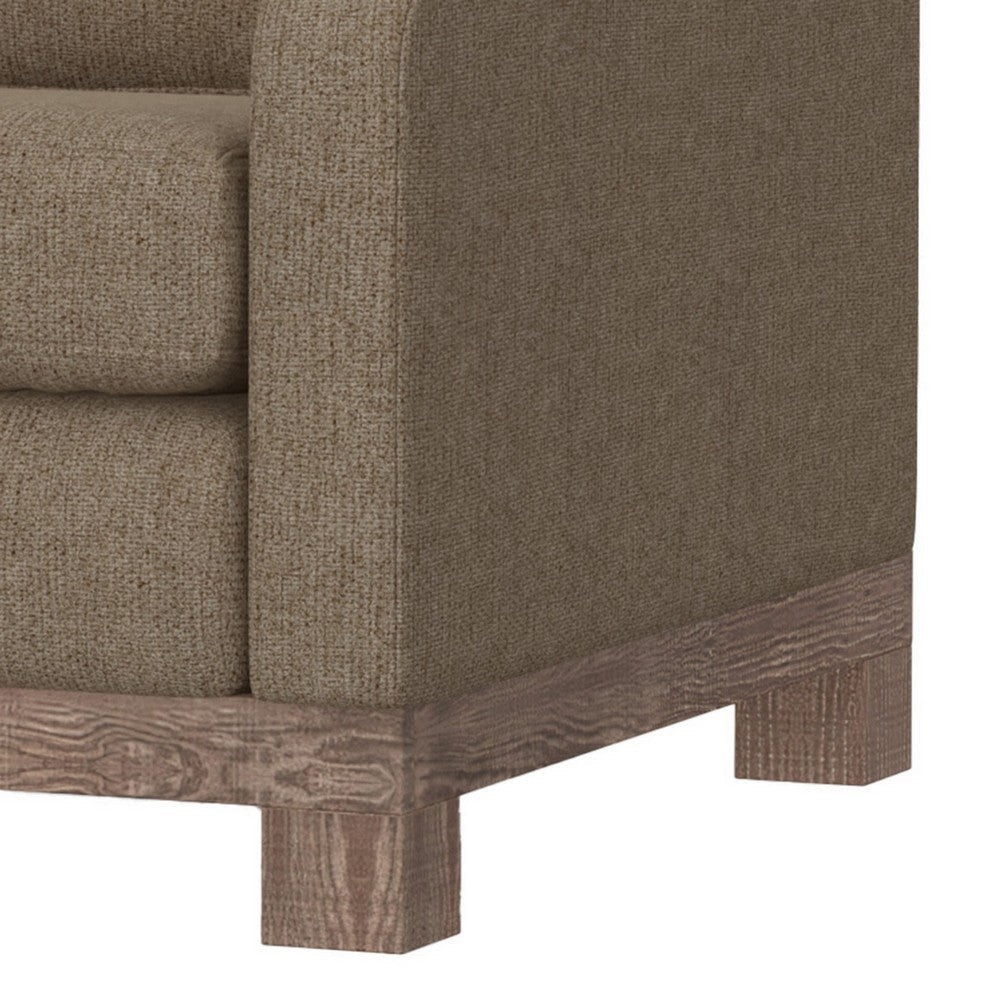 Sama Accent Armchair Back Pillow Light Brown Polyester by Casagear Home