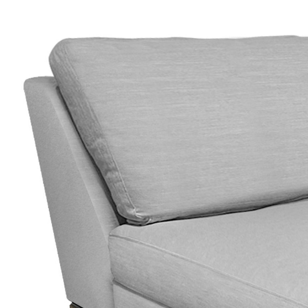 Sama RAF Modular Chaise Pillow 67 Inch Solid Wood Beige Polyester