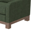 Sama 60’’ Loveseat 2 Accent Pillow Solid Wood Olive Green by Casagear Home