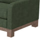 Sama 60’’ Loveseat 2 Accent Pillow Solid Wood Olive Green by Casagear Home