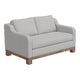 Sama Loveseat, 2 Pillows, Bench Style, Solid Wood, White by Casagear Home
