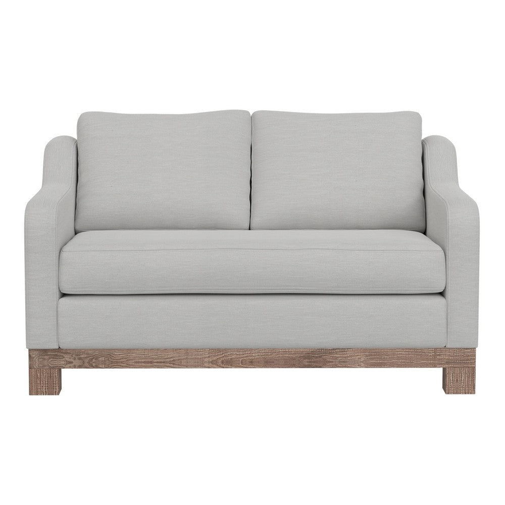 Sama Loveseat 2 Pillows Bench Style Solid Wood White by Casagear Home