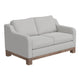 Sama Loveseat 2 Accent Pillow 60’’ Solid Wood White by Casagear Home