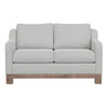 Sama Loveseat 2 Accent Pillow 60’’ Solid Wood White by Casagear Home