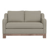 Sama Loveseat 2 Pillows Bench Style Solid Wood Gray by Casagear Home