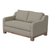 Sama Loveseat 2 Pillows Bench Style Solid Wood Gray by Casagear Home