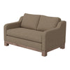 Sama Loveseat 2 Pillows Bench Style Solid Wood Brown by Casagear Home