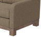 Sama Loveseat 2 Pillows Bench Style Solid Wood Brown by Casagear Home