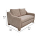Sama Loveseat 2 Pillows Bench Style Solid Wood Brown by Casagear Home
