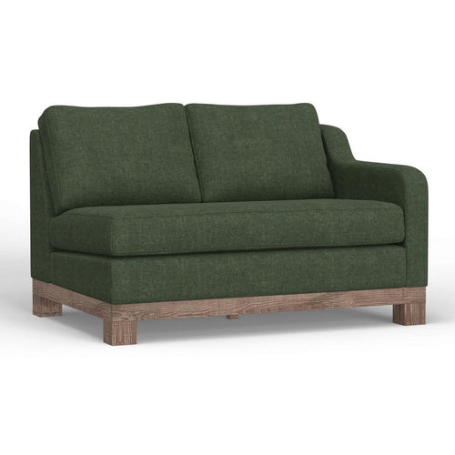 Sama LAF Loveseat, 56" Bench Style Solid Wood, Olive Green by Casagear Home