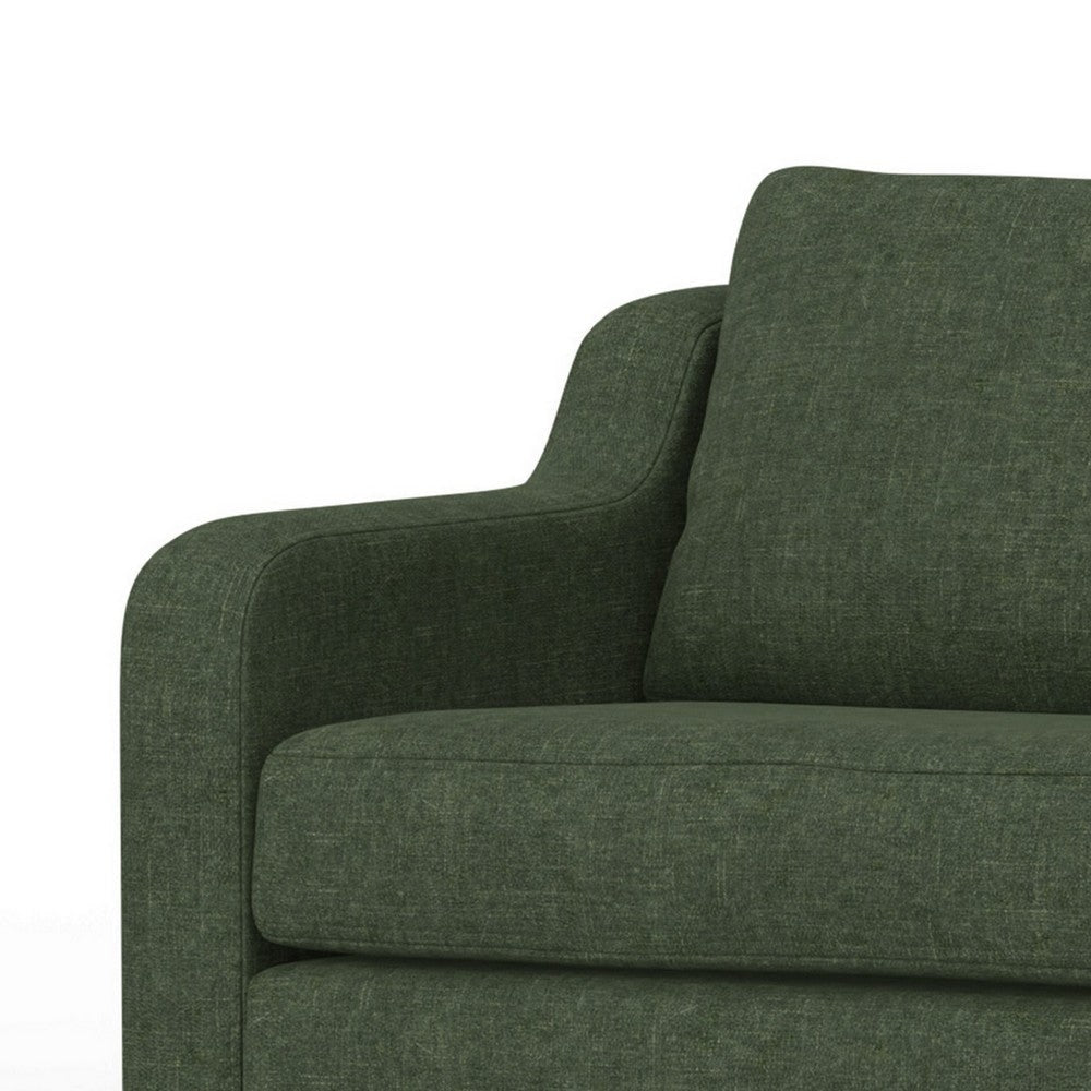 Sama LAF Loveseat 56’’ Bench Style Solid Wood Olive Green by Casagear Home