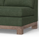 Sama LAF Loveseat 56’’ Bench Style Solid Wood Olive Green by Casagear Home