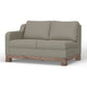Sama RAF Loveseat 56’’ Solid Wood Almond Gray Polyester by Casagear Home BM323301