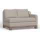 Sama LAF Loveseat, 56" Bench Style Solid Wood, Light Beige by Casagear Home